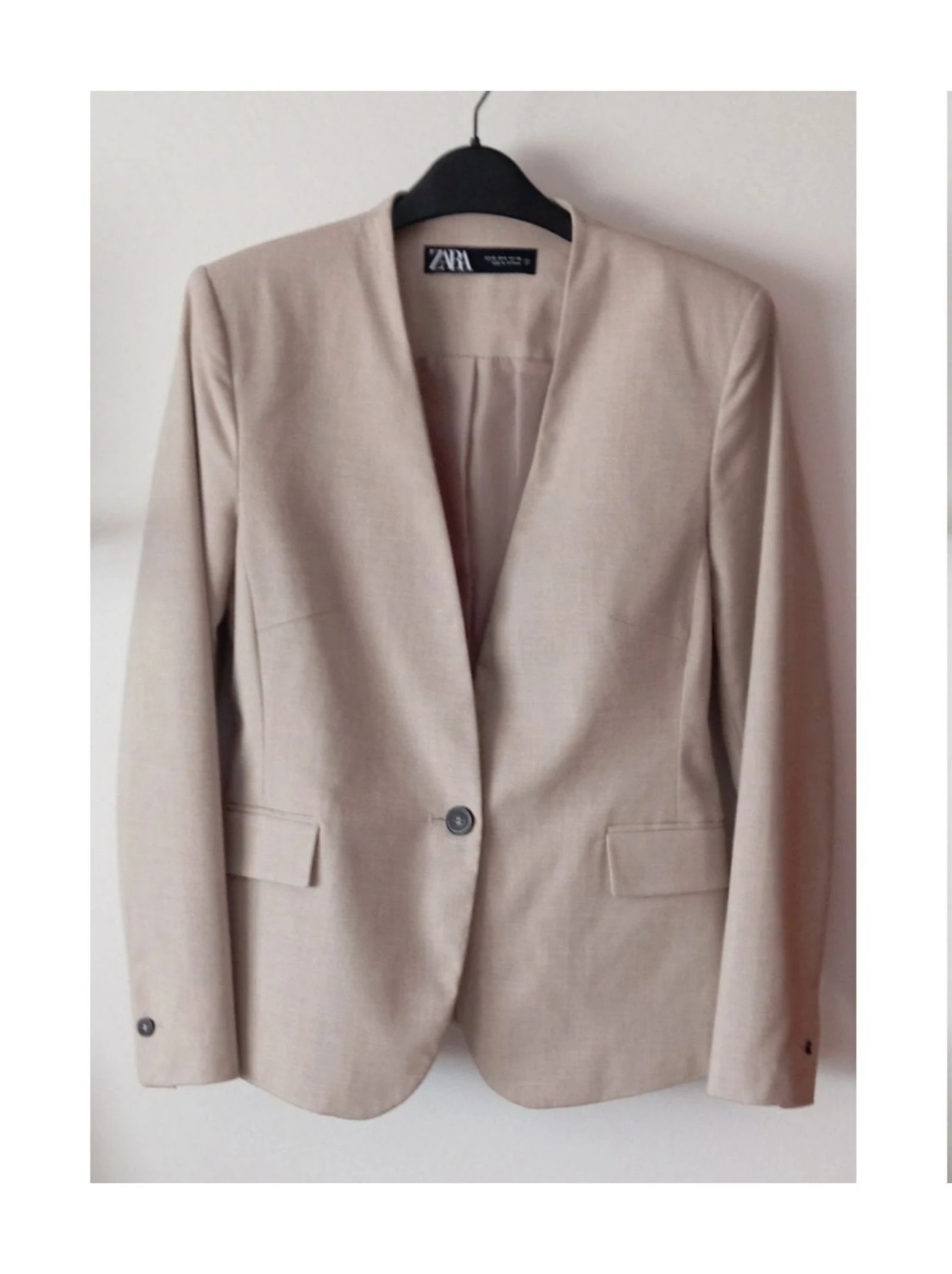 Blazer sin solapas Zara talla M/38